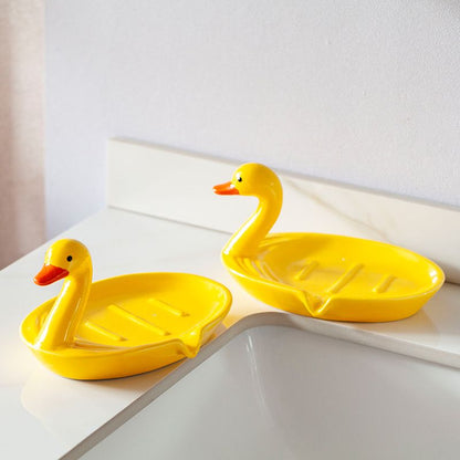 Feblilac Duck Soap Box for Bathroom