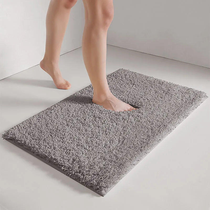 Feblilac Solid Color Extra Long Thick Bathroom Mat - view 3
