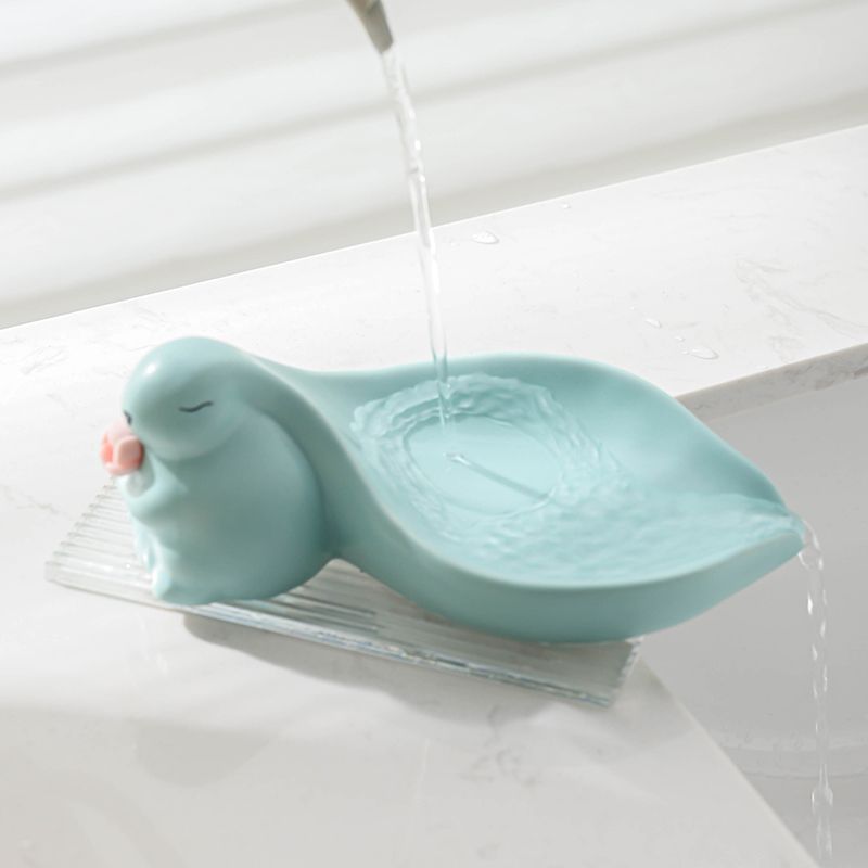 Feblilac Rabbit Soap Box for Bathroom - view 4