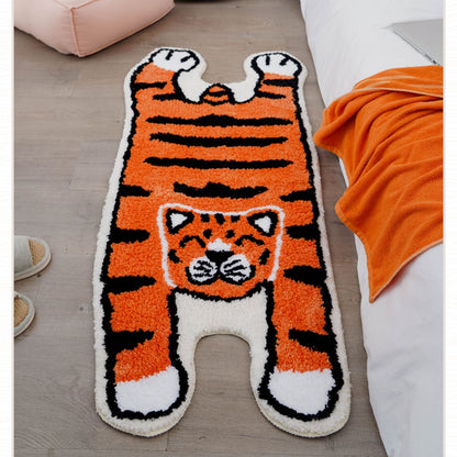 Feblilac Tiger Tufted Bath Mat