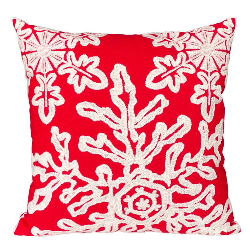 Christmas Snowman Pillow Cushion, Red Holiday Gift Home Decor - view 13