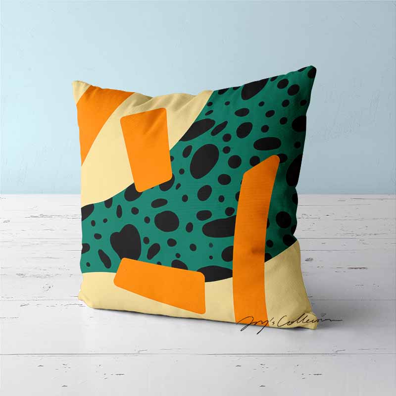 Feblilac Flowing Stain and Square Geometric Cushion Covers Velvet Throw Pillow Covers