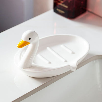 Feblilac Duck Soap Box for Bathroom