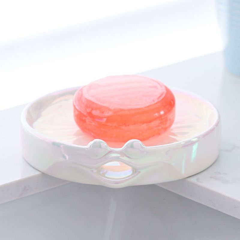Feblilac Cute Frog Soap Box for Bathroom - view 2