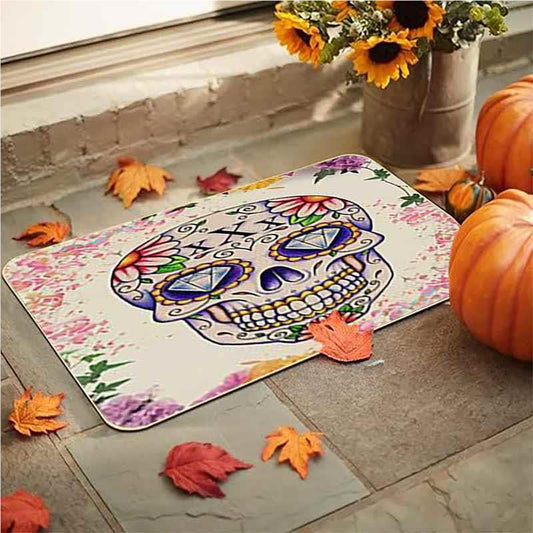 Feblilac  Halloween 3x Ghost Grimace Thriller PVC Coil Door Mat