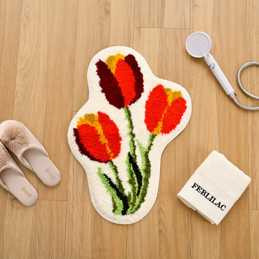 Feblilac Tulip Runner Tufted Bath Mat - view 2