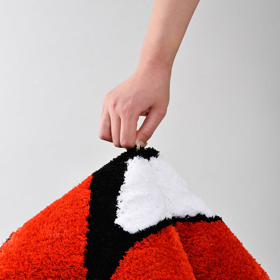 Feblilac Red Lips and White Teeth Tufted Bath Mat - view 3