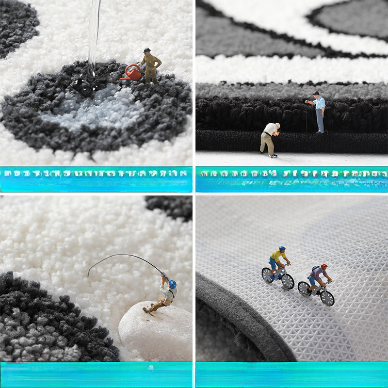 Feblilac Cartoon White Gamepad Tufted Bath Mat - view 2