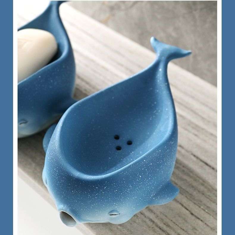 Feblilac Star Whale Bathroom Soap Box