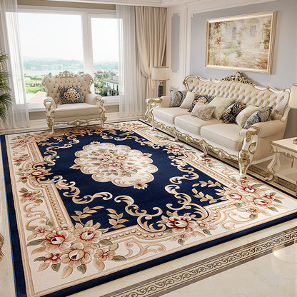 European Flowers Style Area Rug,  Vintage Carpet for  Living Room Bedroom