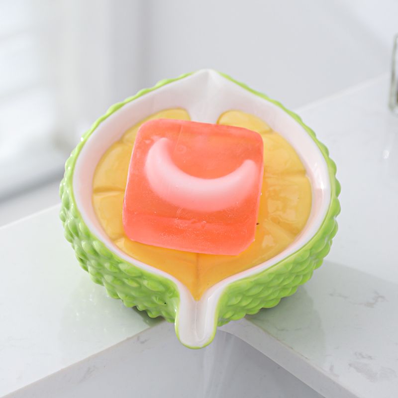 Feblilac Durian Soap Box for Bathroom