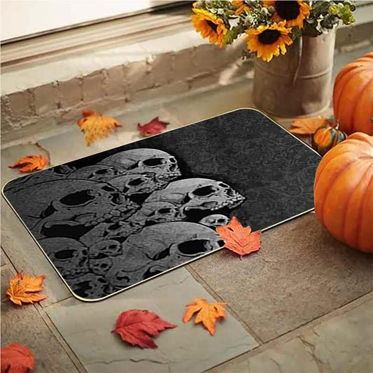 Feblilac  Halloween Group Ghost Grimace Thriller PVC Coil Door Mat