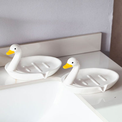 Feblilac Duck Soap Box for Bathroom