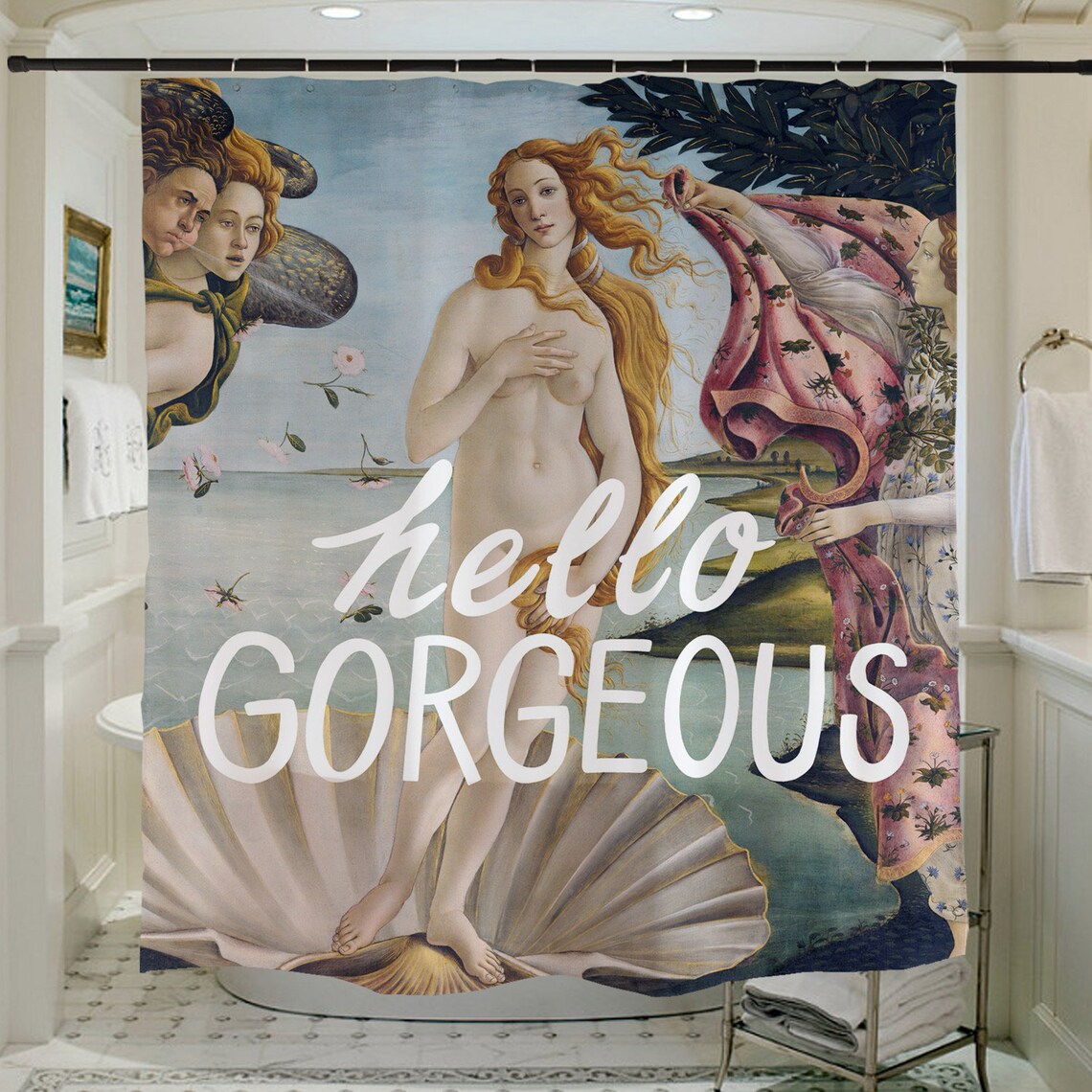 Feblilac Venus Hello Gorgeous Shower Curtain