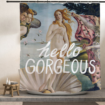 Feblilac Venus Hello Gorgeous Shower Curtain