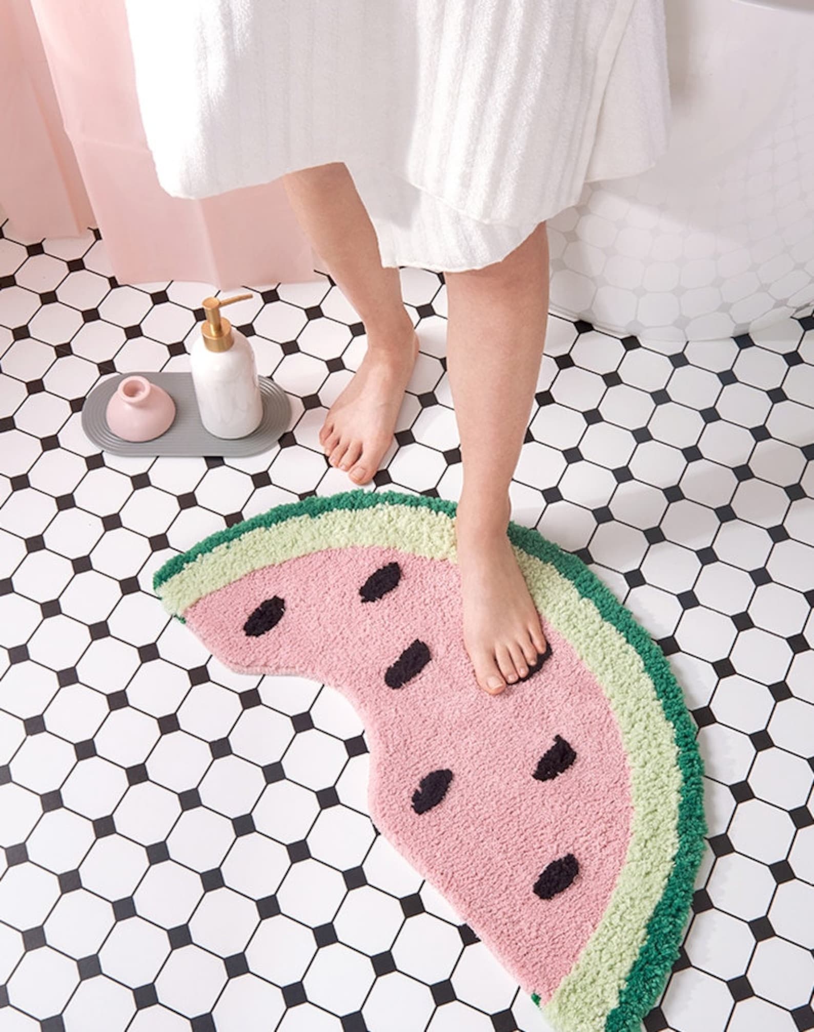 Slice of Watermelon Bath Mat - Feblilac® Mat