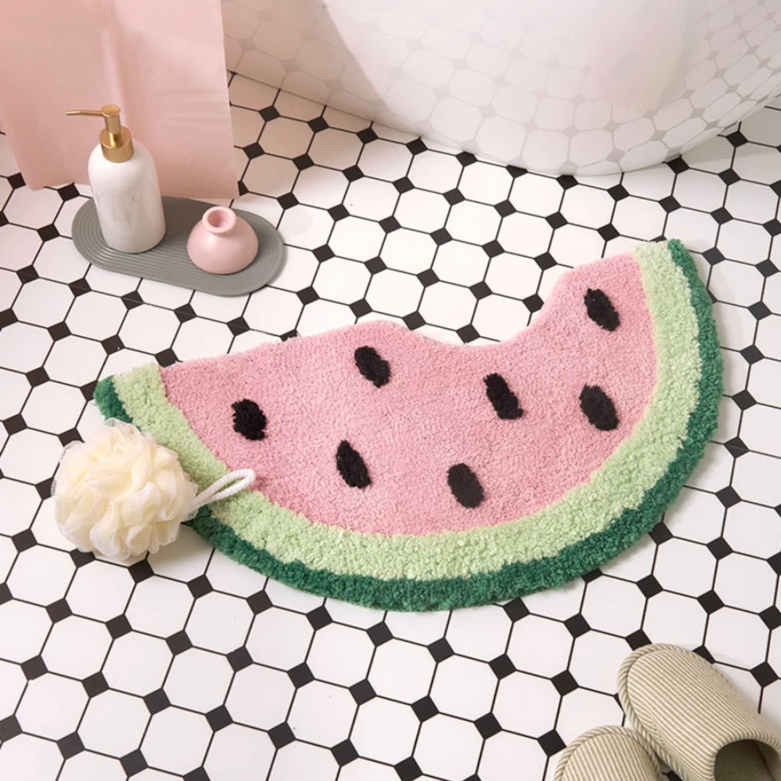 Slice of Watermelon Bath Mat - Feblilac® Mat