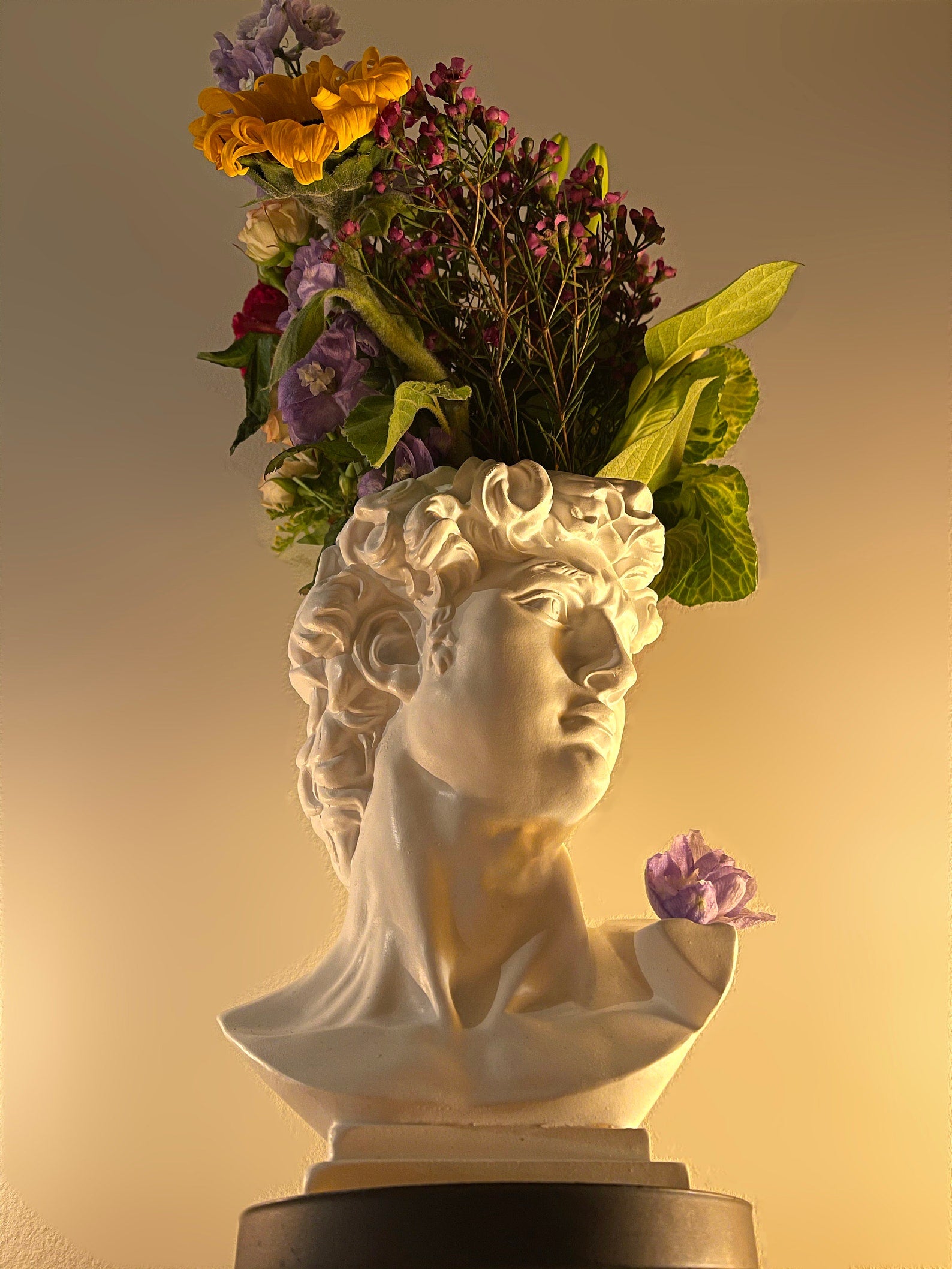 Ancient Greek Sculpture Vase, Made of Resin