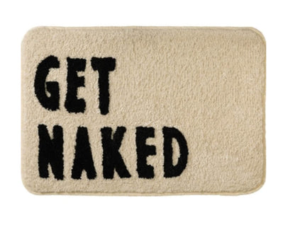 Feblilac Cute Beige Naked Boobs Bath Mat