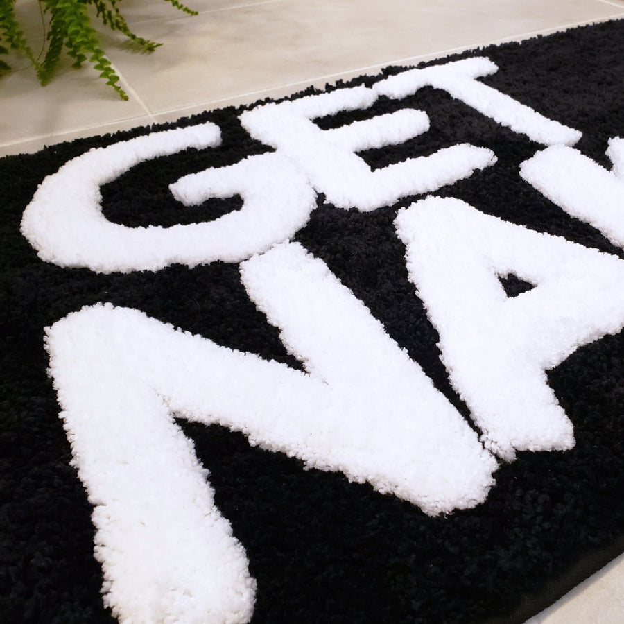 Feblilac Black and White Get Naked Bath Mat - view 2