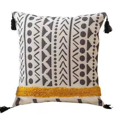 Boho Texture Pillowcase, Bohemian Style Pillow Cover, Bedroom Living Room Home Decor