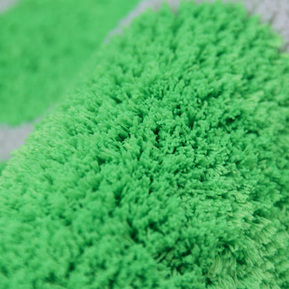 Cute Soft Green Leaf Bathroom Rug