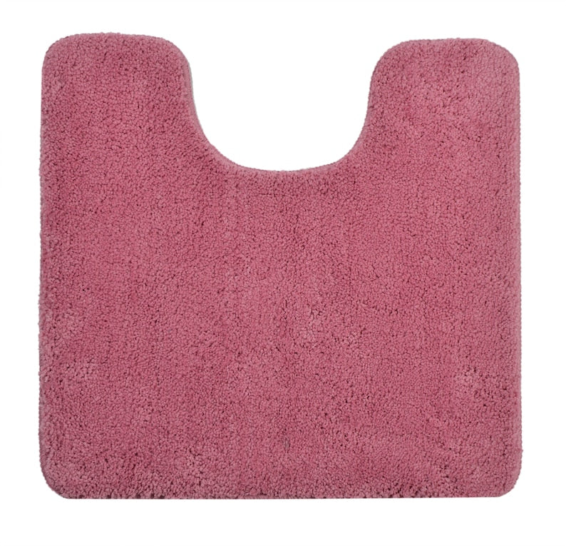 Solid Color Toilet Mat, Non-Slip Pedestal Mat - view 5