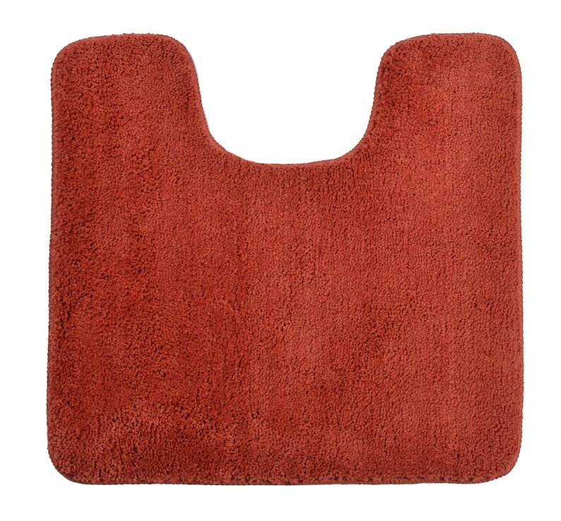 Solid Color Toilet Mat, Non-Slip Pedestal Mat