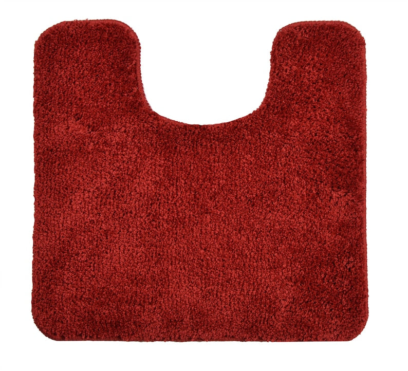 Solid Color Toilet Mat, Non-Slip Pedestal Mat