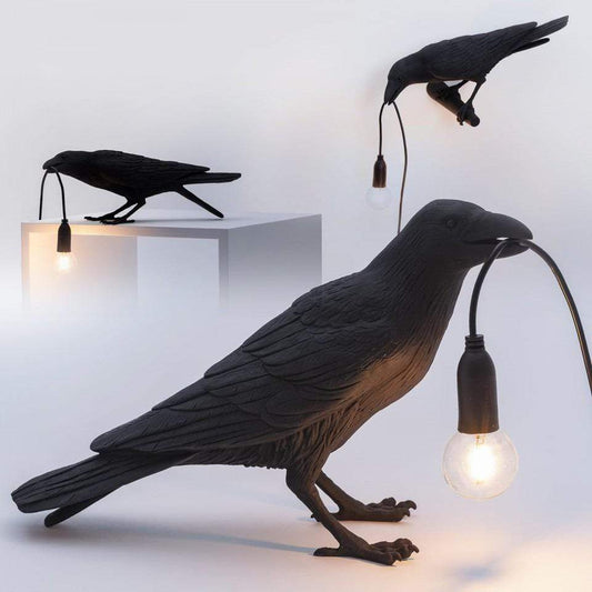 Feblilac Halloween Décor The Raven Wall Light