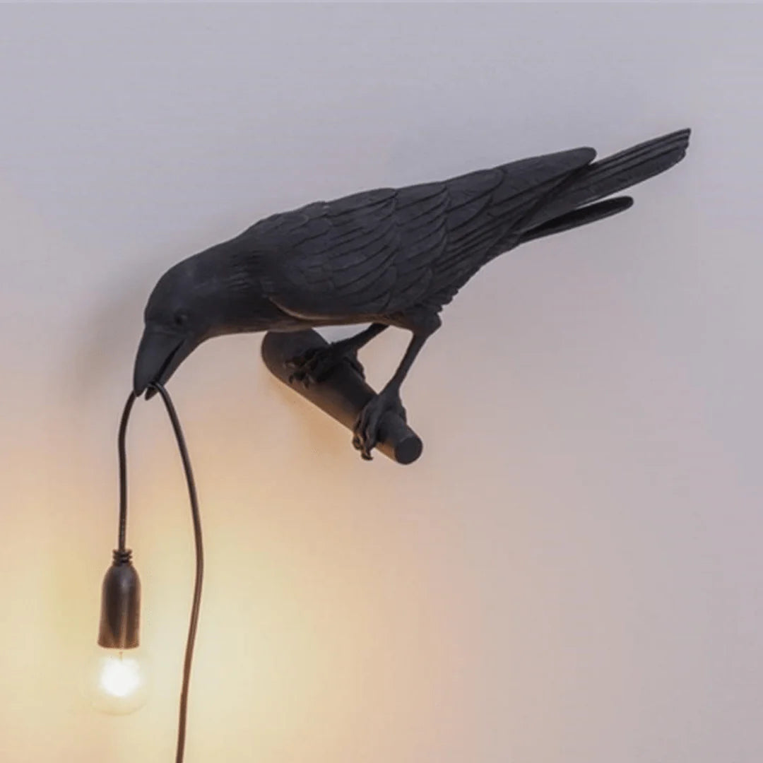 Feblilac Halloween Décor The Raven Wall Light