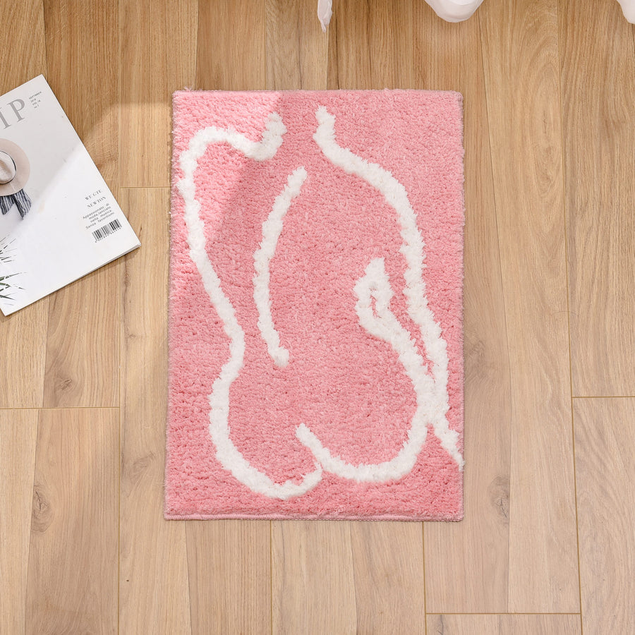 Feblilac Pink Naked Back Bath Mat - Feblilac® Mat