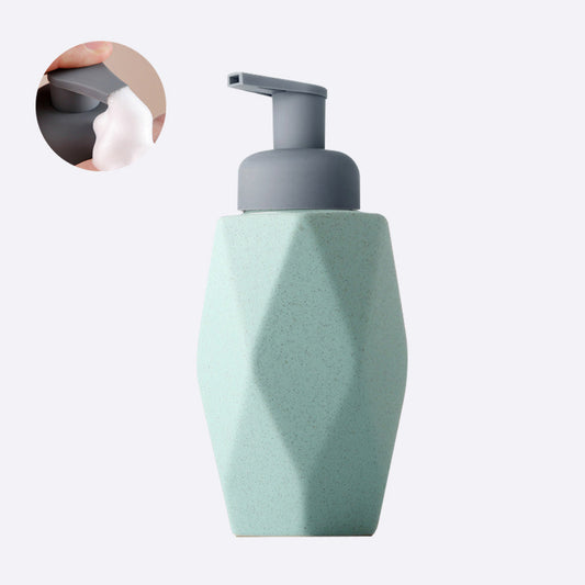 Mint Ceramic Soap Dispenser, Foaming Pump Bathroom Bottle, Simple Design, Refillable Reusable Lotion Pump for Bathroom Kitchen, 480ml/16.28oz