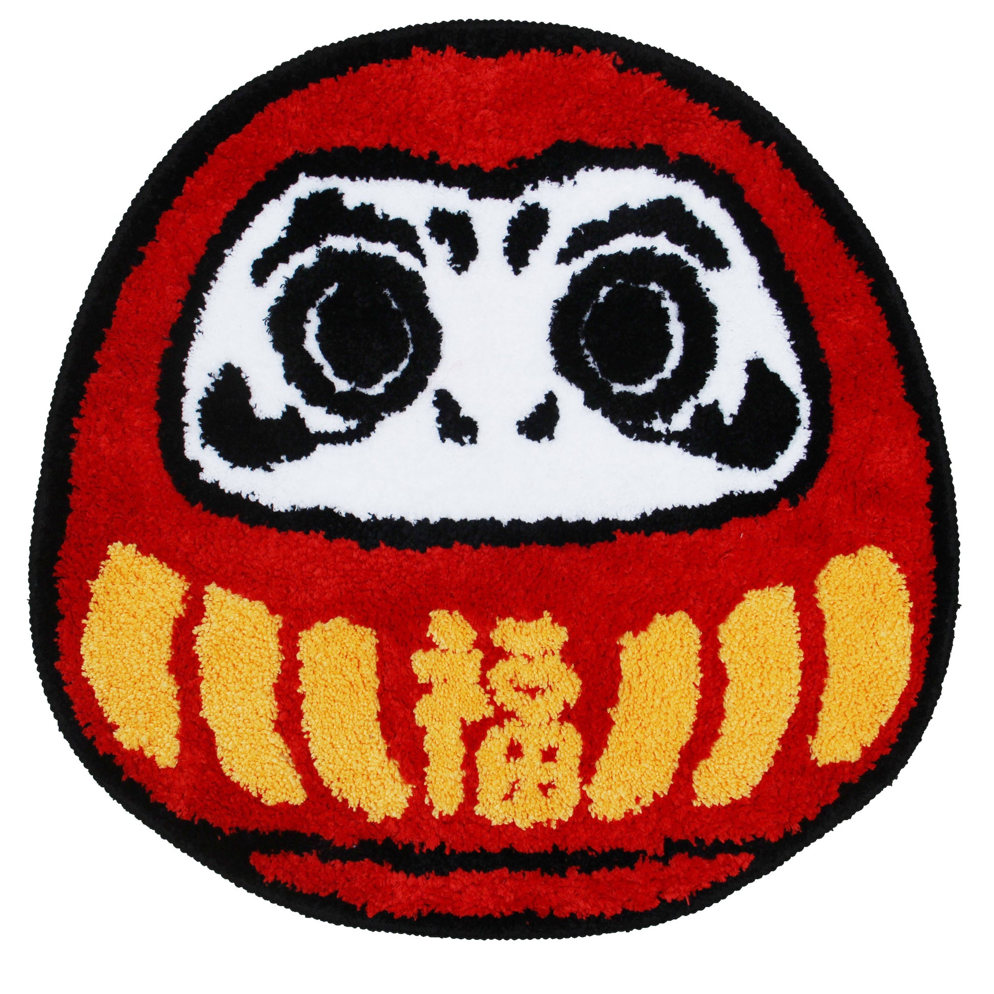 Cute Red Bodhidharma Bath Mat