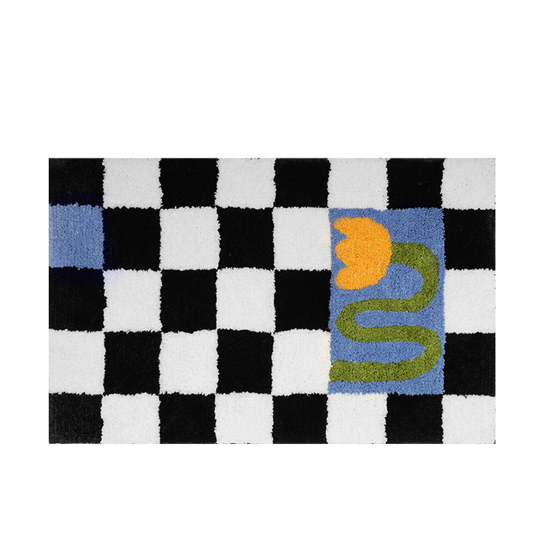Feblilac Multicolored Checkerboard Bath Mat - Feblilac® Mat