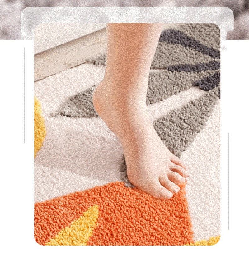 Color Leaf Bath Mat