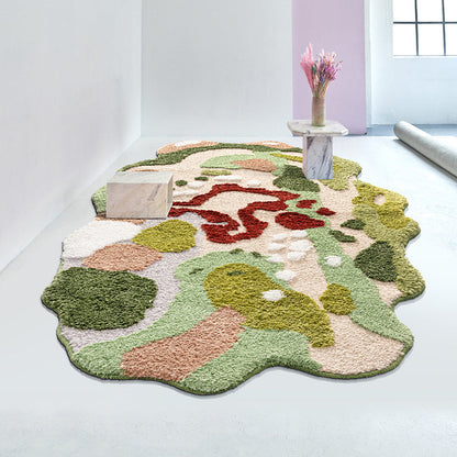 Feblilac 3D Magic Flower Garden Leaves Area Rug Carpet, 80cmX120cm - Feblilac® Mat