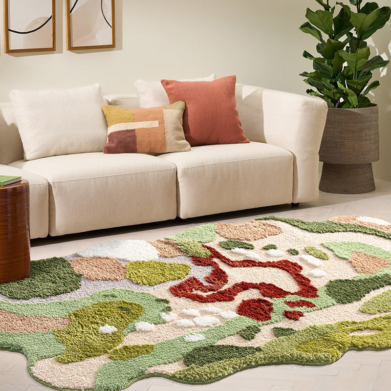 Feblilac 3D Magic Flower Garden Leaves Area Rug Carpet, 80cmX180cm - Feblilac® Mat