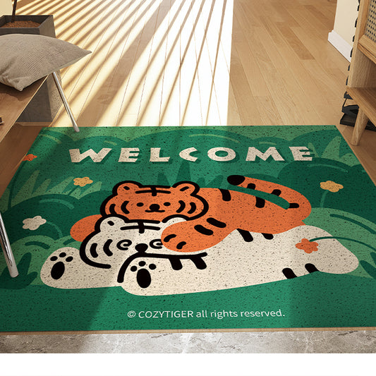 Cute Two Tigers PVC Entrance Mat