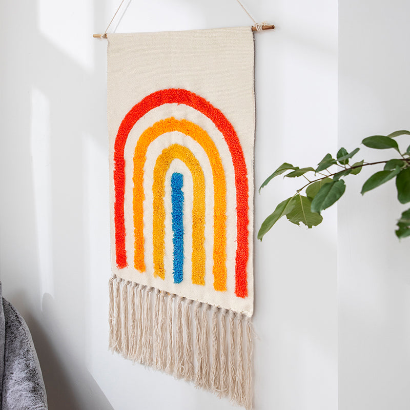 Feblilac Decorate Tassel Tufted Tapestry - view 4