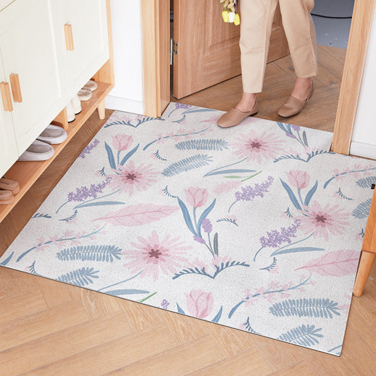 Tropical Floral PVC Entrance Door Mat