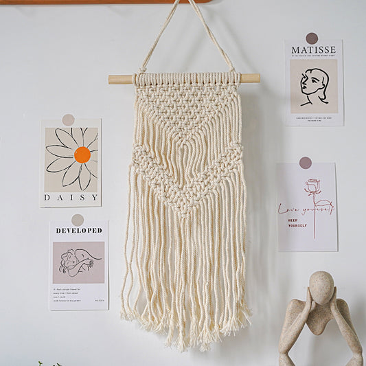 Feblilac Irregular Tassel Tapestry