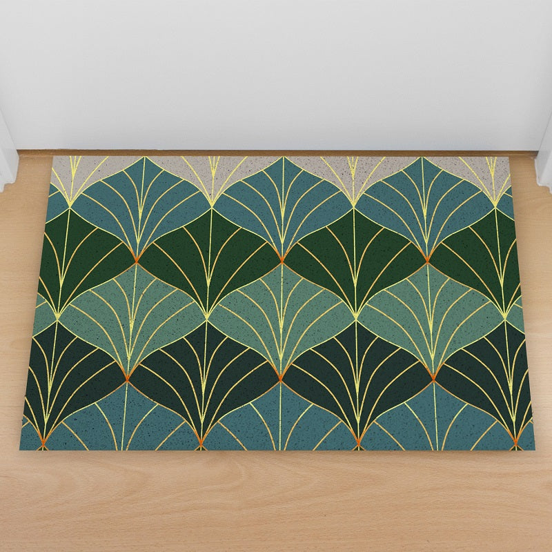 Feblilac Green Abstract Leaves Door Mat Mom‘s Day Gift - view 3