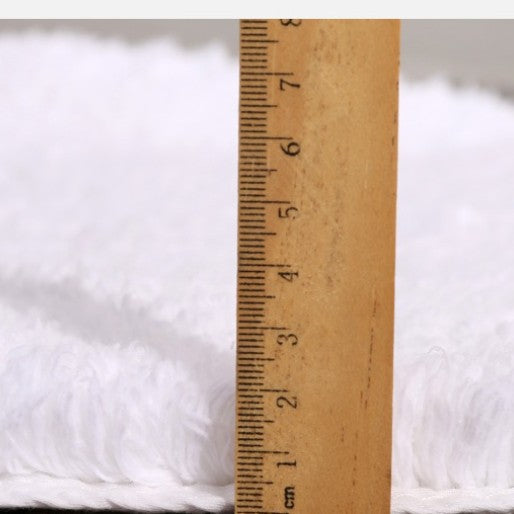 Feblilac Solid Tufted Toilet U-Shaped Floor Bathroom Mat - view 4