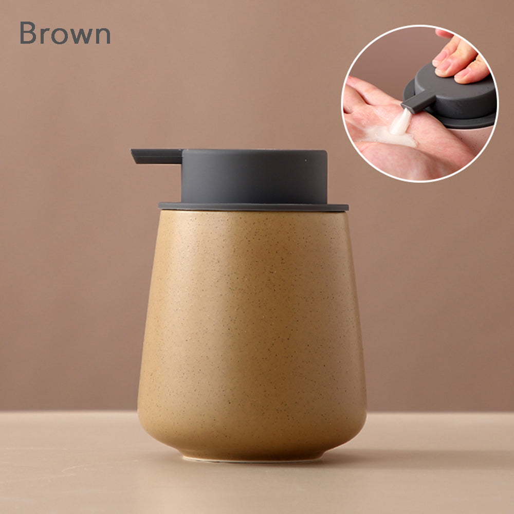 Ceramic Soap Dispenser, Foaming Pump Bathroom Bottle, Simple Design, Refillable Reusable Lotion Pump for Bathr - view 10