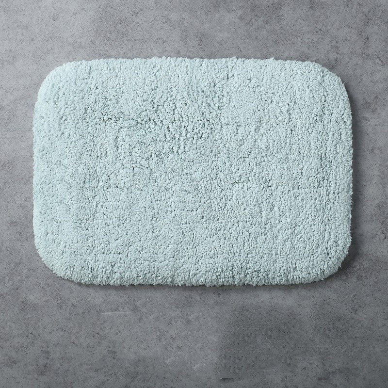 Feblilac Simple Solid Tufted Bathroom Mat Toilet U-Shaped Floor Mat - view 12