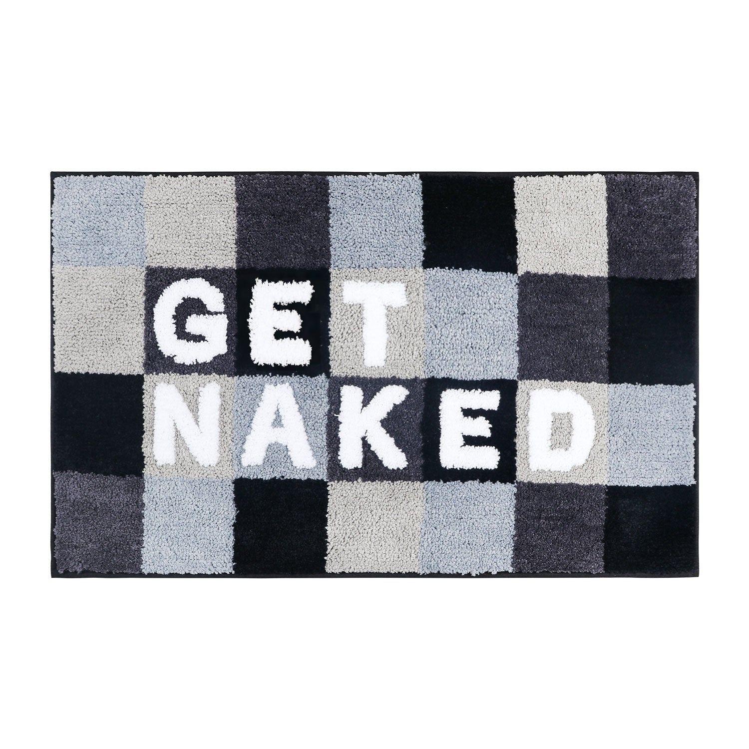 Feblilace Get Naked Checkerboard Bath Mat 20"x31" - Feblilac® Mat