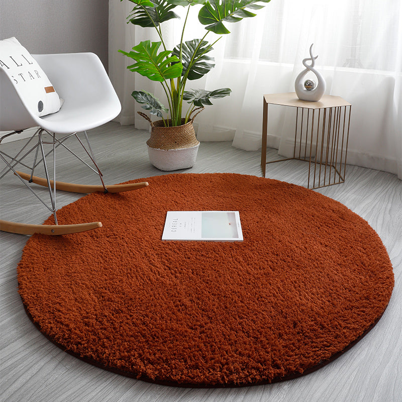 Feblilac Round Solid Thickened Tufted Living Room Carpet, Area mat, Bathmat - view 10