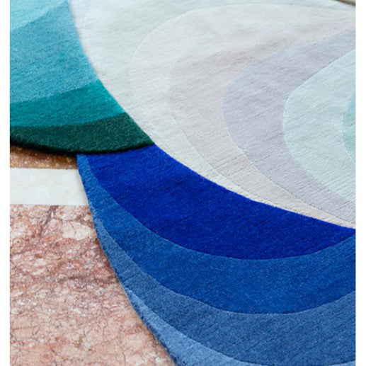 Feblilac Morandi Style Irregular Living Room Mat Carpet