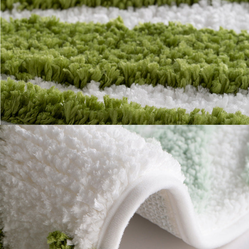 Light Green Leaves Bath Mat - Feblilac® Mat